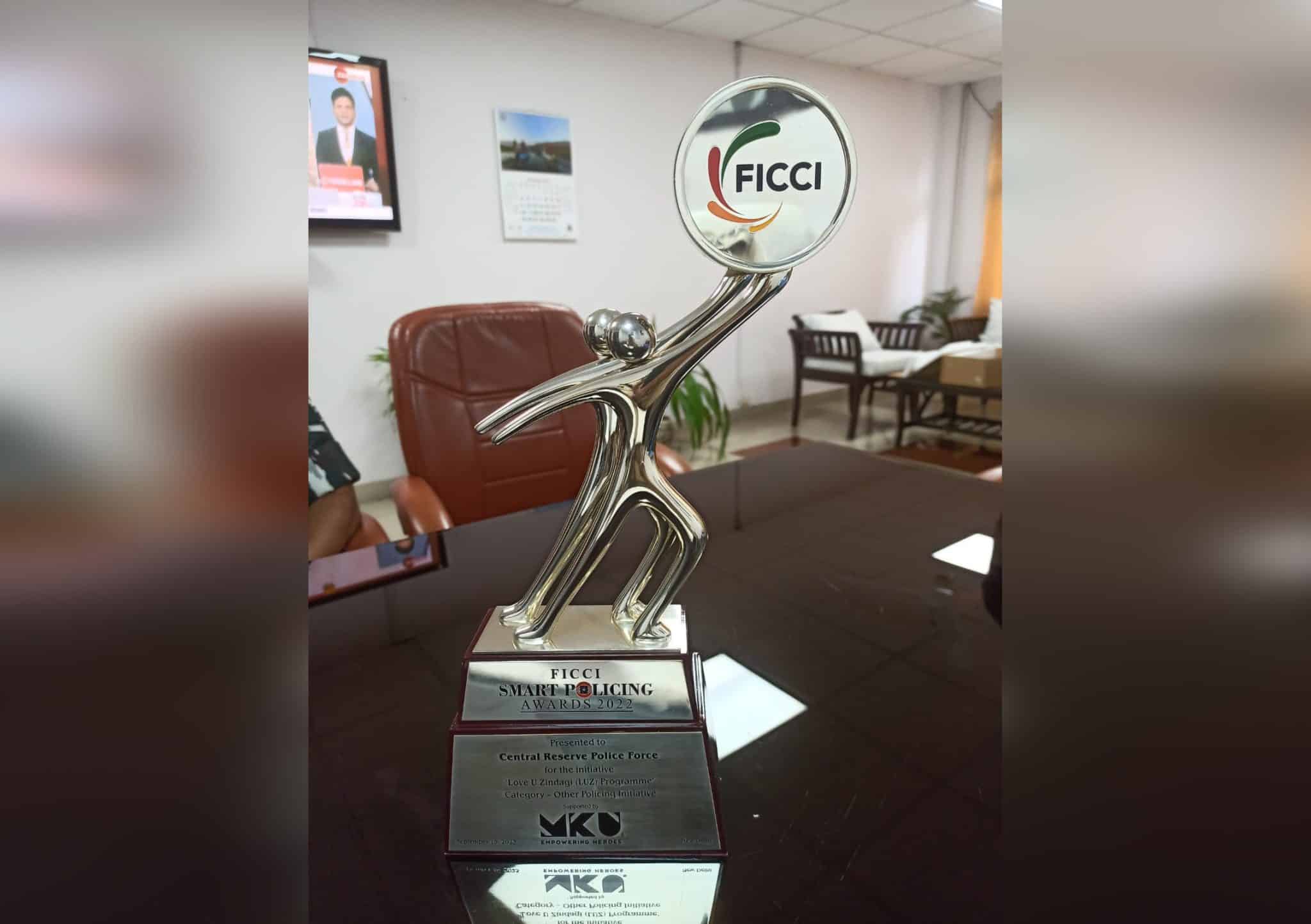 CRPF's 'Love U Zindagi' Initiative Honored with FICCI's Smart Policing Award-2022