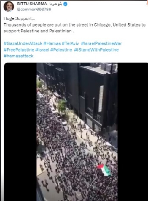 Fact-Check: Video of Previous Solidarity Protest for Palestine in Chicago Mistaken for Recent Event