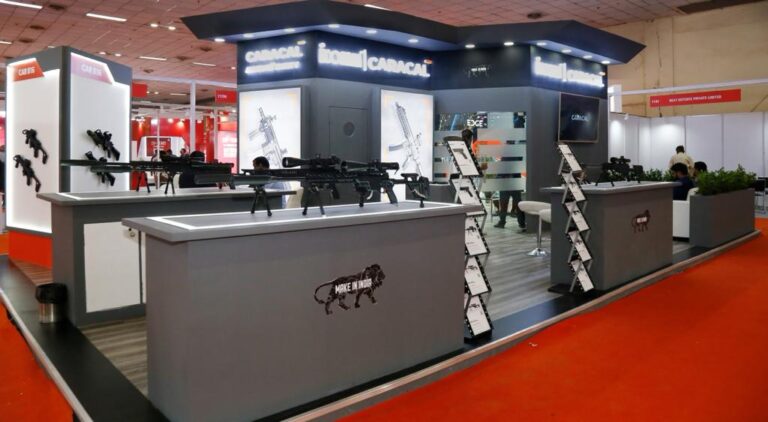 ICOMM- CARACAL showcase a range of high-precision weapons to be made in India