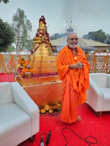 Rajarshi Modi installs world's largest ShreeYantra at Modipur in Rampur, Rituals and worship were performed by Swami Shri Sarwanand Saraswati Ji
