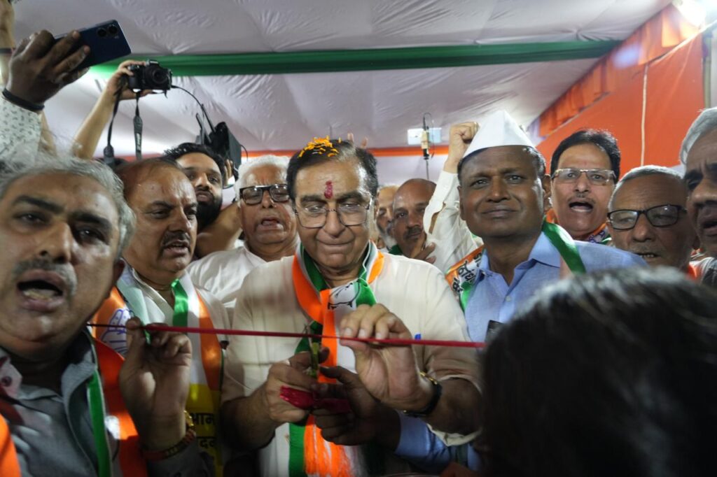 Deepak Babariya, Congress in-charge for Delhi and Haryana, inaugurates Central Election Office of Dr. Udit Raj, INDIA alliance Lok Sabha candidate of North West Delhi