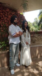 Ammy Virk & Sonam Bajwa Came to Delhi for Movie Kudi Haryane Val Di Promotions