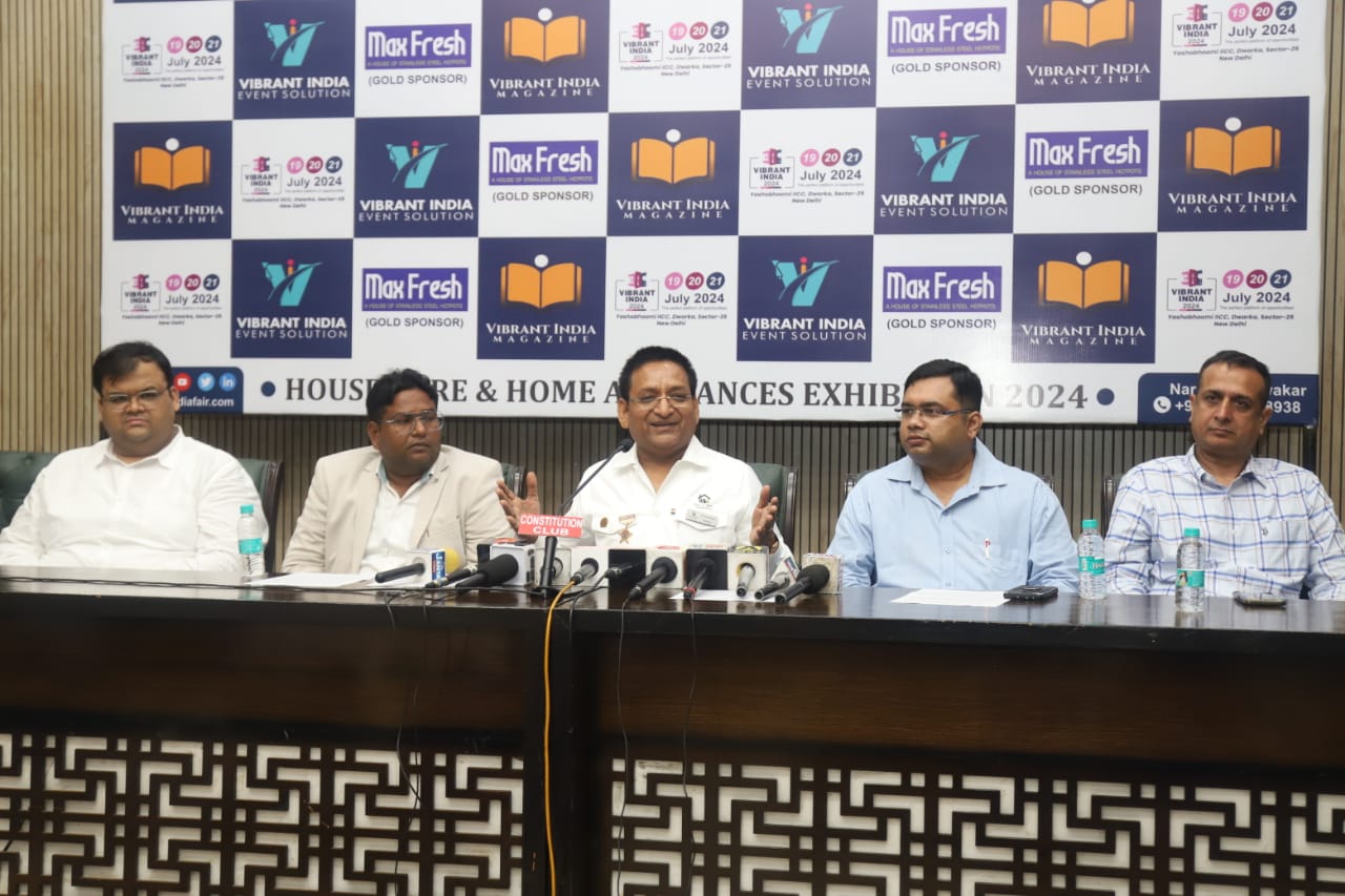 India’s biggest integrated Housewares & Home Appliances Trade Fair, VIBRANT INDIA 2024 will be organized from July 19th to July 21st 2024 at Yashobhumi, Dwarka in Delhi.