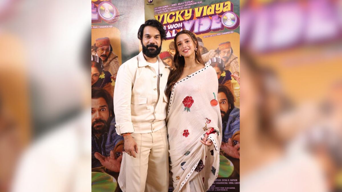 Rajkummar Rao and Triptii Dimrii Promote ‘Vicky Vidya Ka Woh Wala Video’ in Delhi