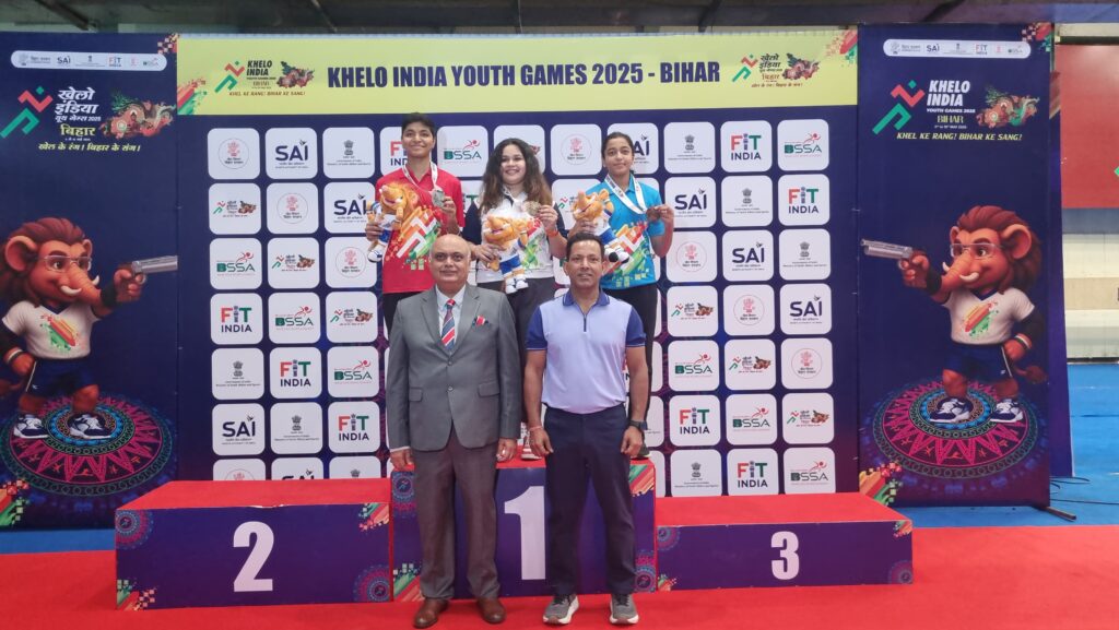 Naamya Kapoor Clinches Gold in 25m Pistol Women’s Event at Khelo India Youth Games 2025