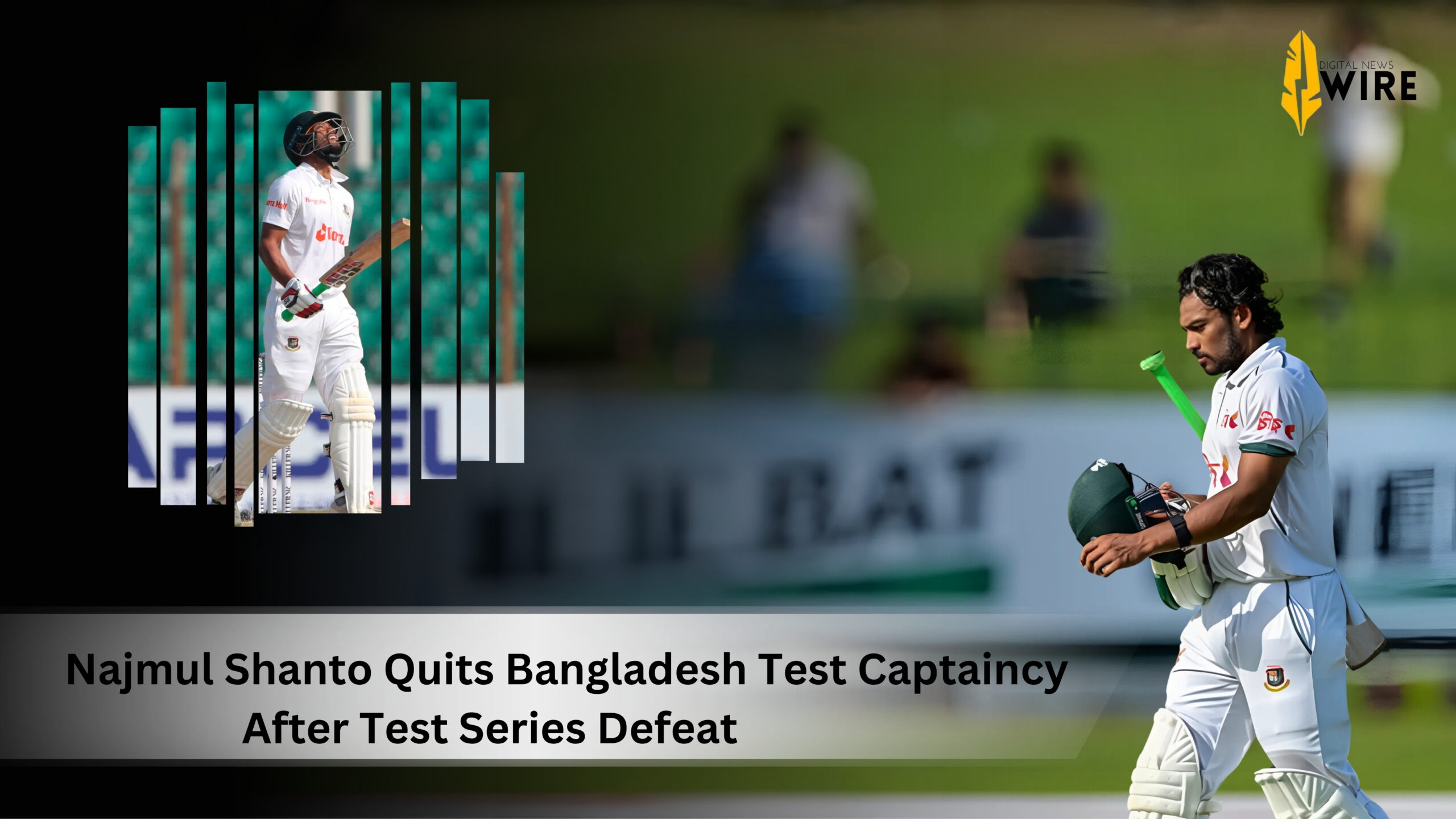 Najmul Shanto Quits Bangladesh Test Captaincy After Test Series Defeat