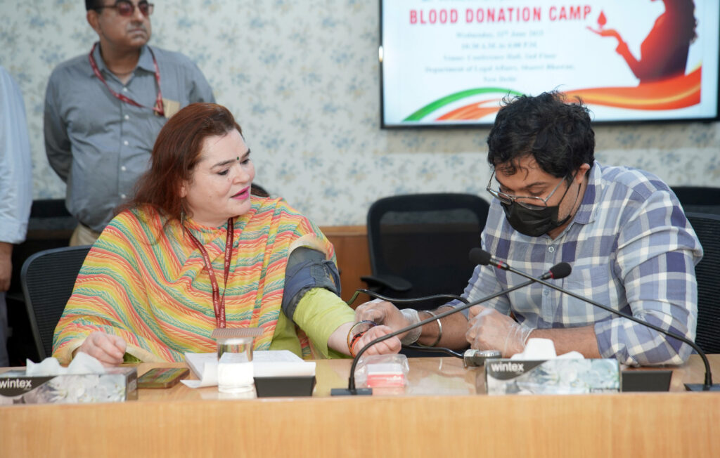 Legal Affairs Department organises Blood Donation Camp ahead of World Blood Donor Day