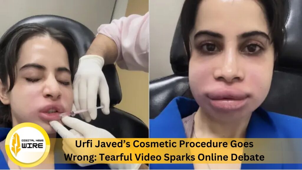 Urfi Javed’s Cosmetic Procedure Goes Wrong: Tearful Video Sparks Online Debate