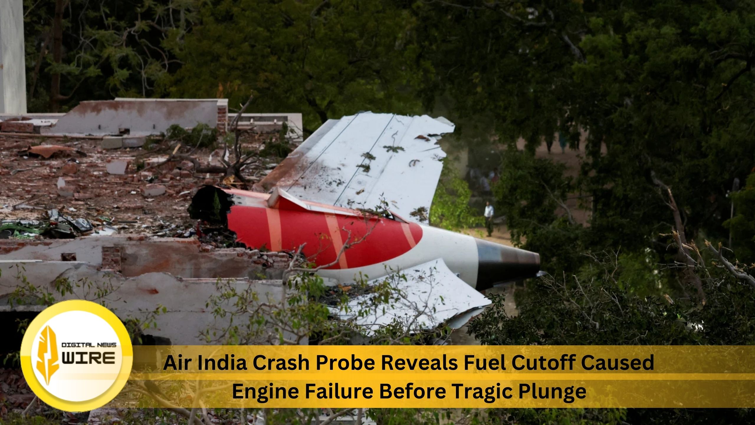 Air India Crash Probe Reveals Fuel Cutoff Caused Engine Failure Before Tragic Plunge