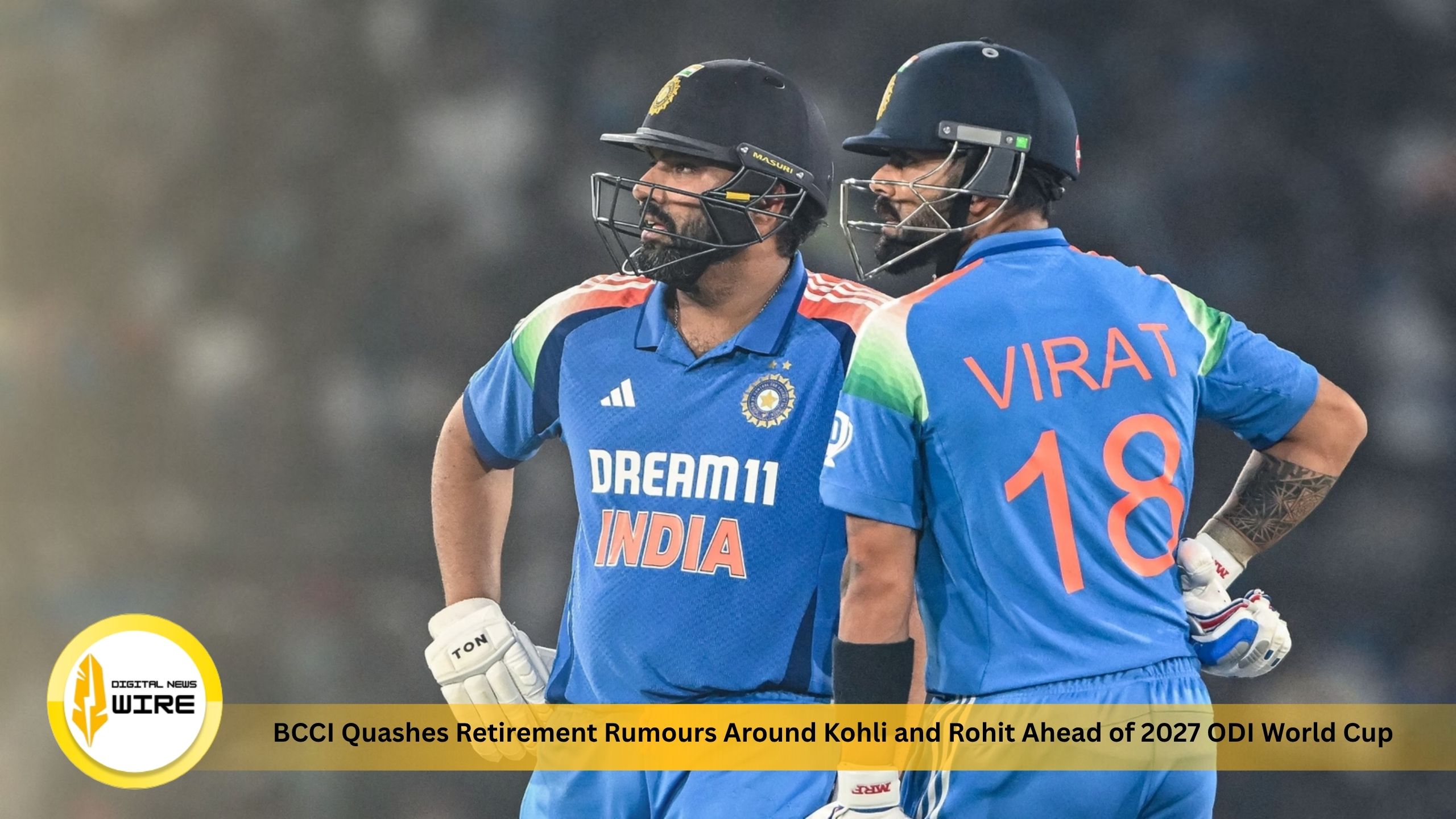 BCCI Quashes Retirement Rumours Around Kohli and Rohit Ahead of 2027 ODI World Cup