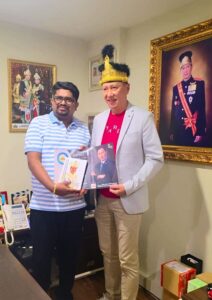 Dr. Bhargav Mallappa Meets Prince Dato’ Seri Dr. Christian Kingsley Goh Kwee Keng JP. in Malaysia