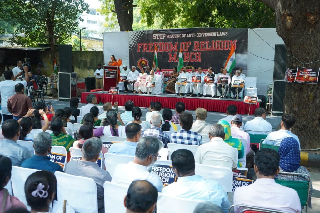 Multi-Faith Demonstration Begins in Delhi to Protest Christian Persecution