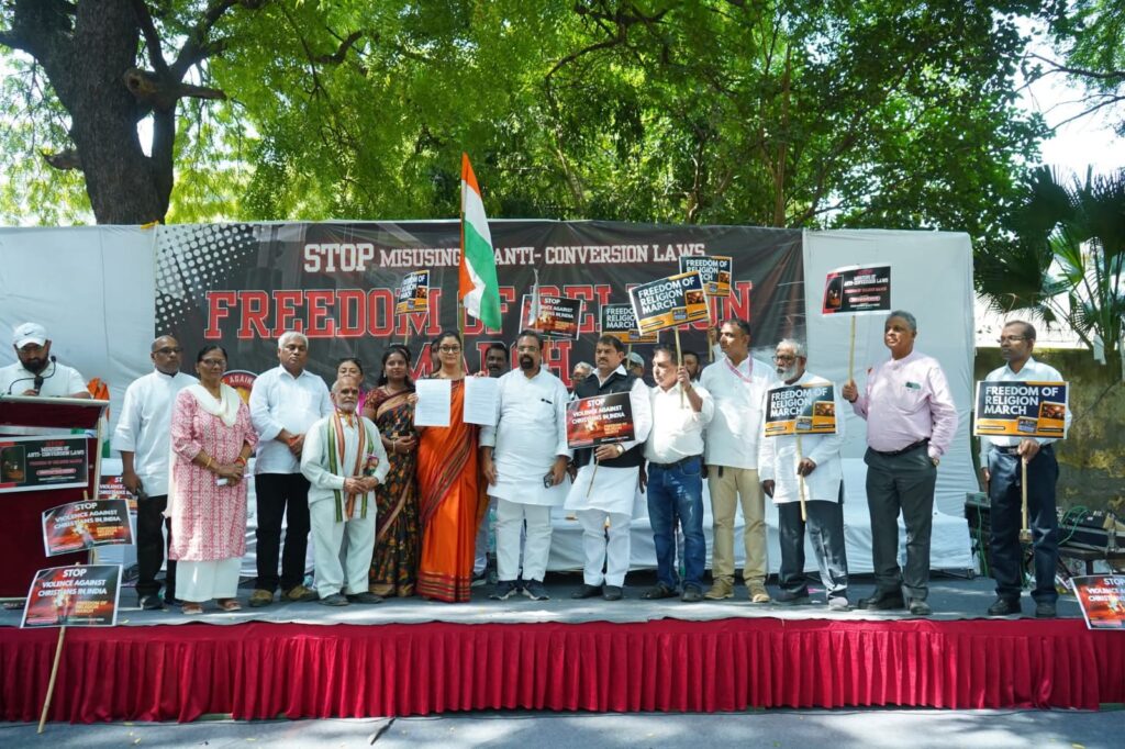 Multi-Faith Demonstration Begins in Delhi to Protest Christian Persecution