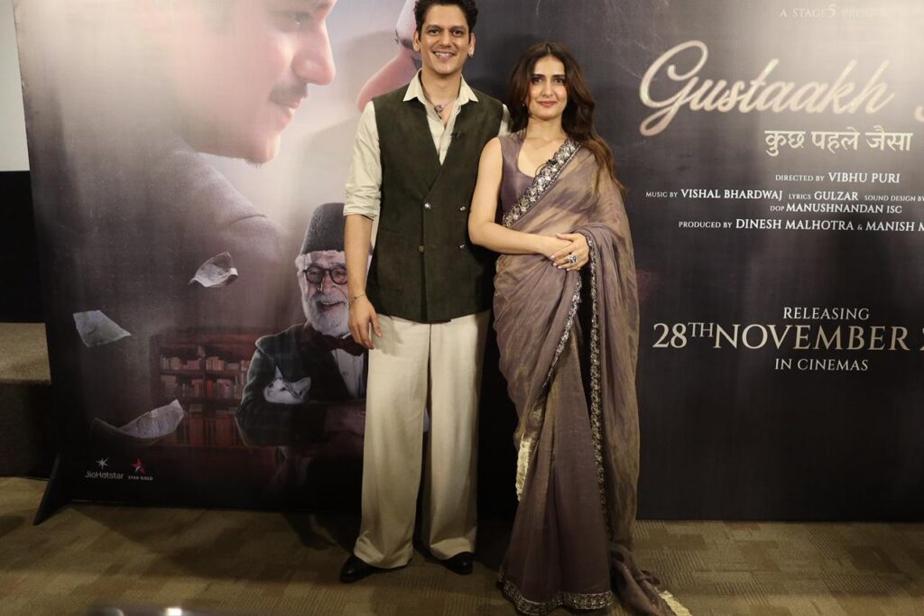 A Love Letter in Motion! Manish Malhotra’s Gustaakh Ishq Trailer Celebrates Shayris and Poetic Romance — Trailer Launched in Delhi at Film Division Auditorium with Fatima Sana Shaikh & Vijay Varma in Attendance