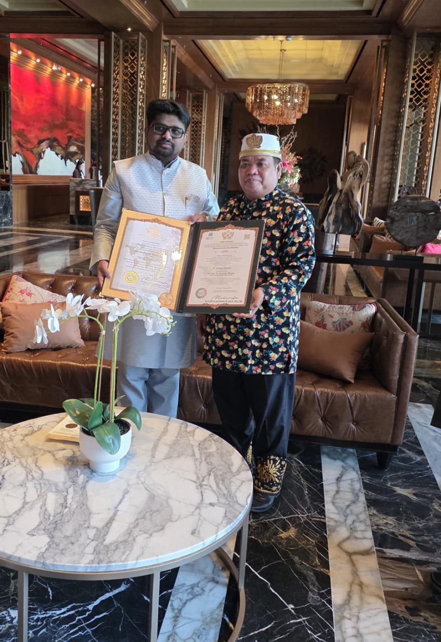 Dr. Bhargav Mallappa Bestowed with Kutai Mulawarman Royal Honorary Title of Indonesia