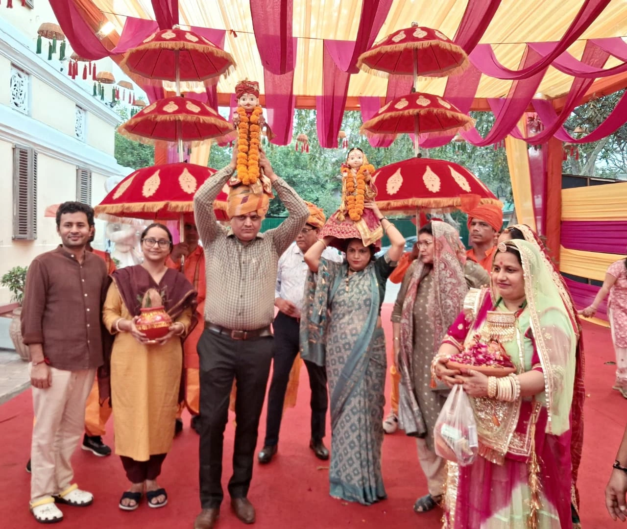 Gangaur Procession Taken Out at Rajasthan Utsav at Bikaner House