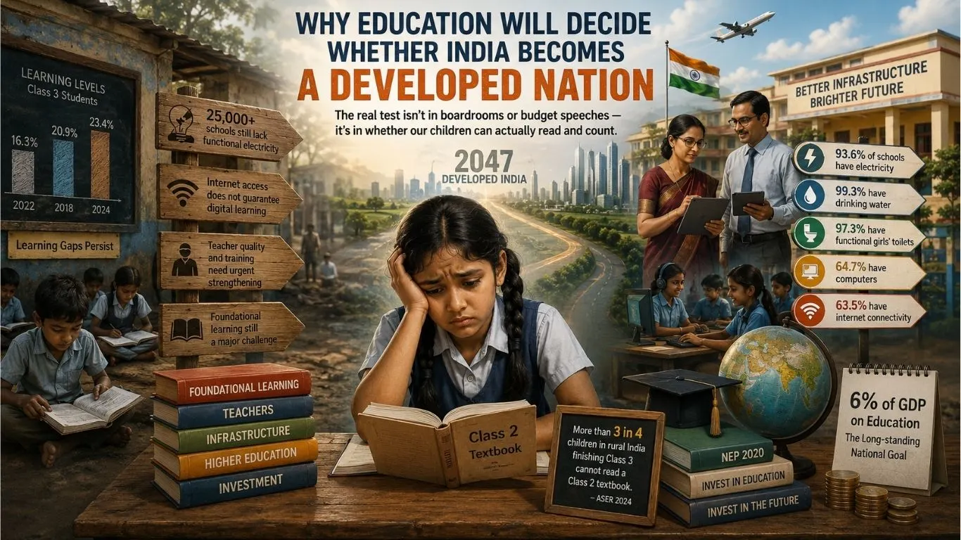 Can India Become a Developed Nation by 2047 Without Fixing Its Education Crisis?