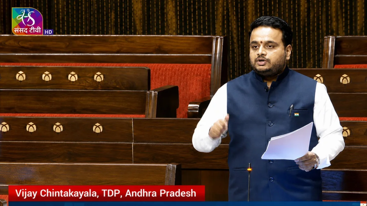 Vijay Chintakayala’s Rajya Sabha Address Invokes Vande Mataram, Emphasises National Unity and India’s Enduring Legacy of Sacrifice and Civilisation