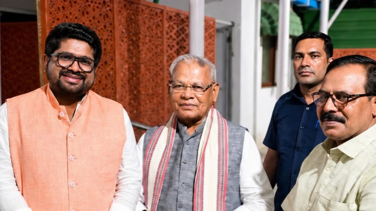 Bhargav Mallappa Meets Jitan Ram Manjhi, Discusses Skill Development