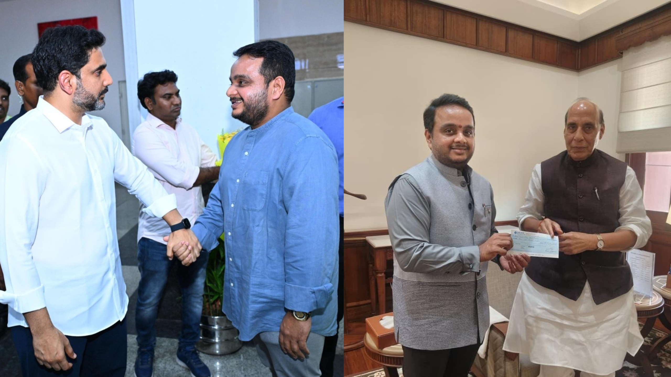Vijay Chintakayala donates first salary to Armed Forces Flag Day Fund