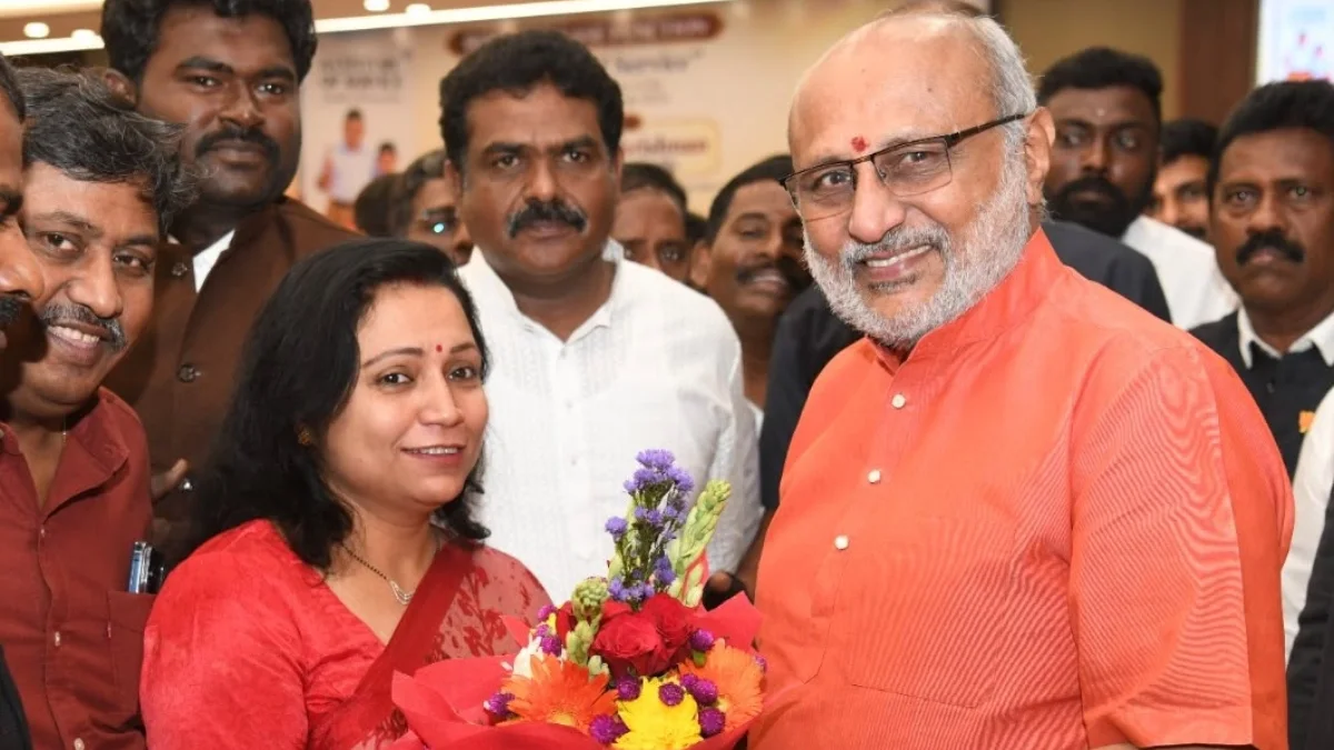 C. P. Radhakrishnan Releases ‘A Century of Service’ in Delhi; Parul Singh, Rakesh Kumar Singh Attend