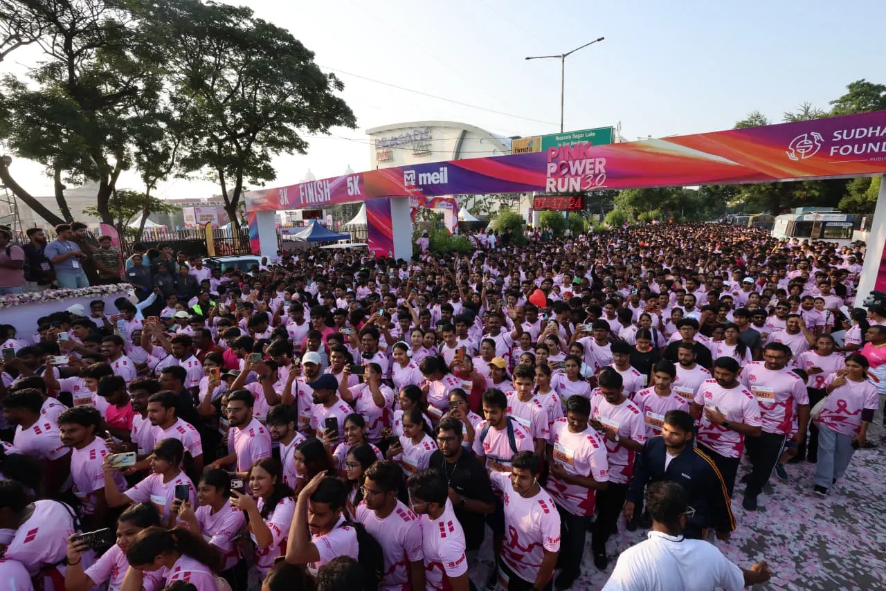 35,000 Take Part in Pink Power Run 3.0 in Hyderabad to Promote Breast Cancer Awareness