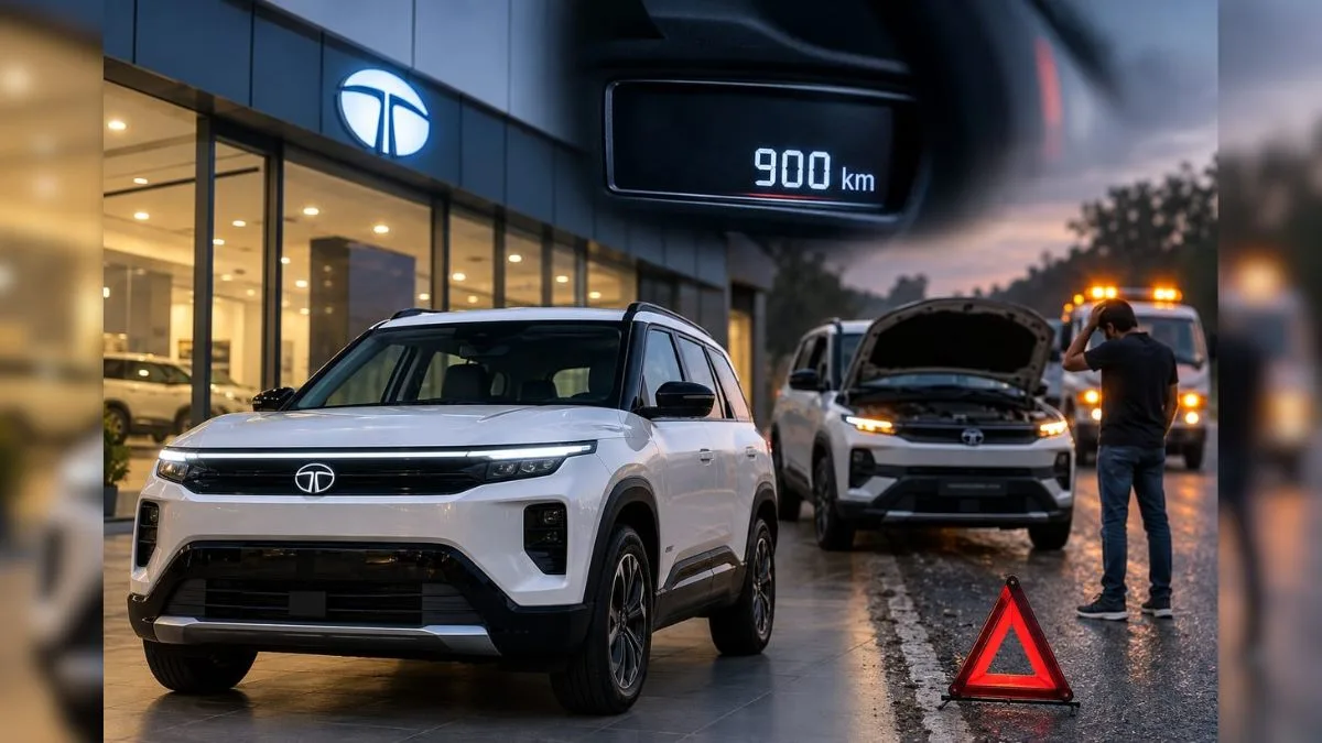 Tata Sierra EV Delivered With 900-Km Odometer Reading and Visible Damage, Breaks Down After 80 Km; Customer Seeks Redressal