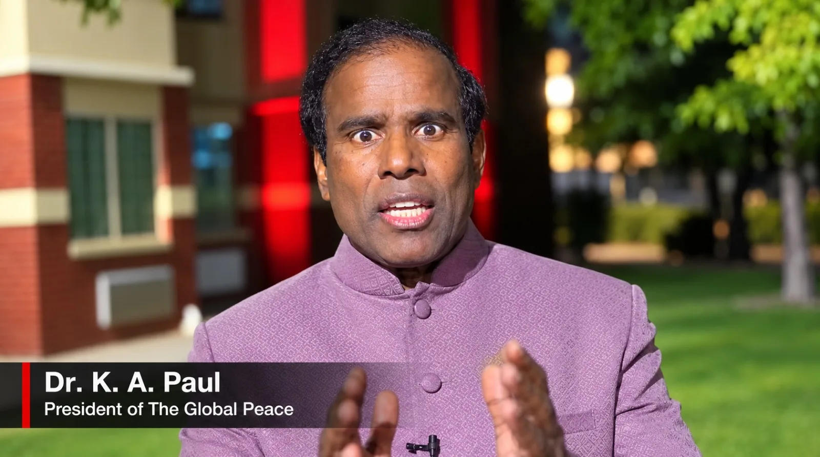 Dr. K. A. Paul Urges Israelis to Demand Peace and Netanyahu Accountability